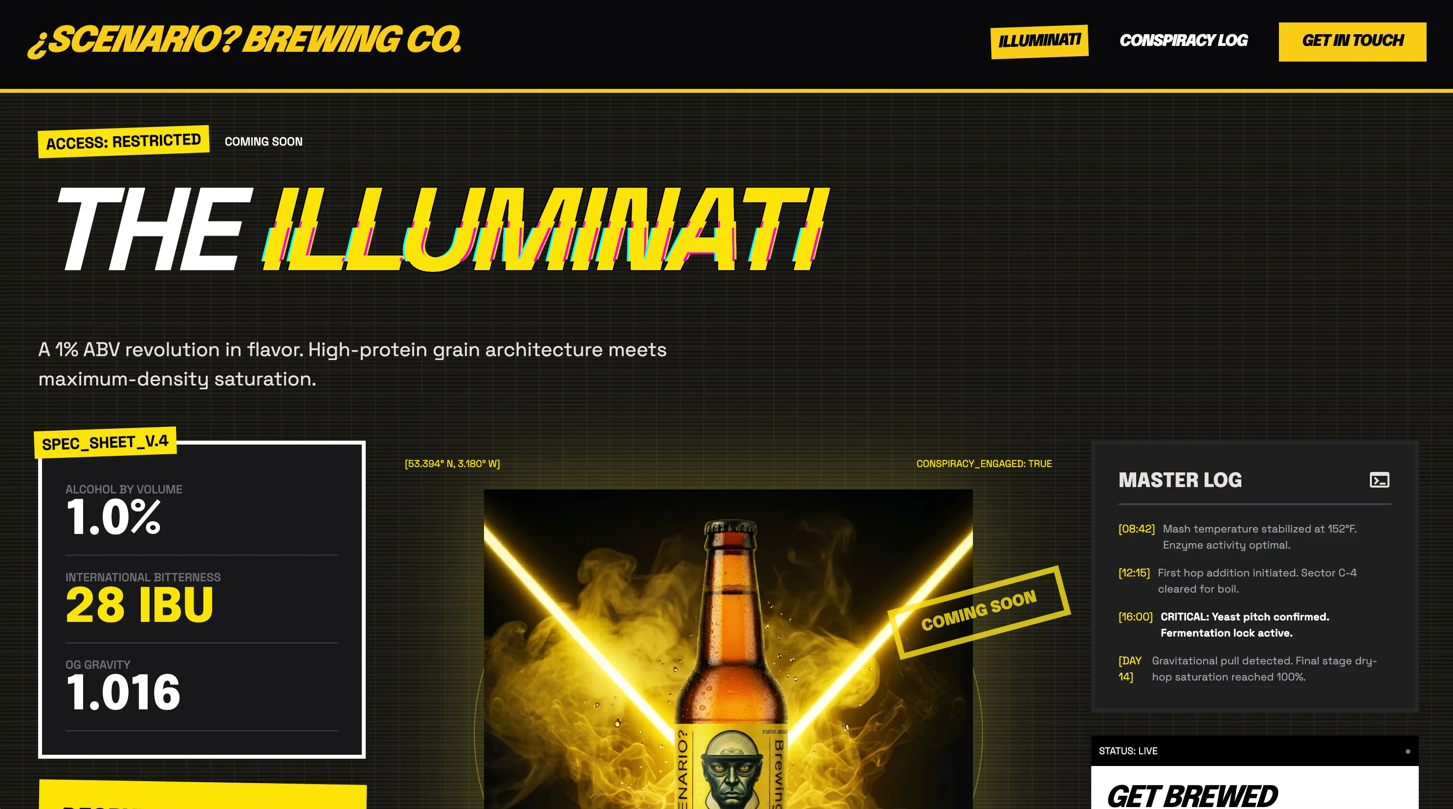 Scenario Brewing Co. Mockup